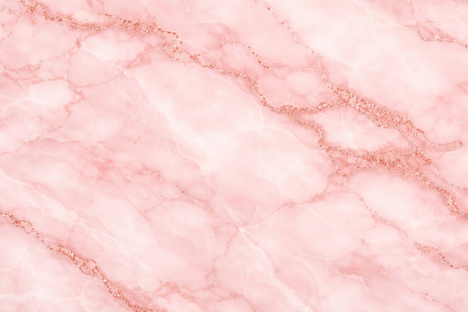 Pink Pastel Marble Texture Background with Rose-Gold Accents – Free High-Resolution Download