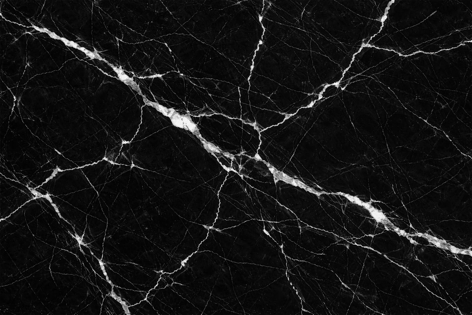 Luxury Nero Marquina Black Marble Texture Background | White Veins | Free