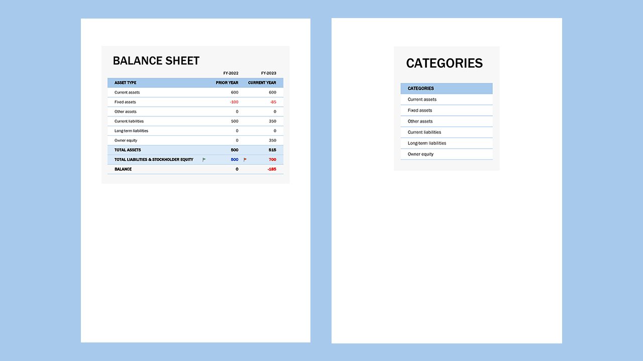 Balance sheet - Excel Templates Free Download