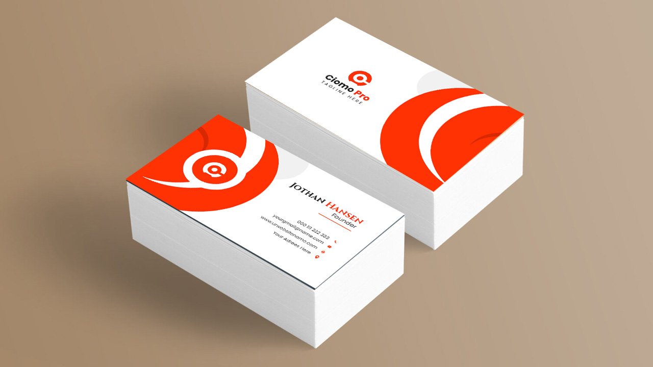 Modern business card template - PSD File Free Download