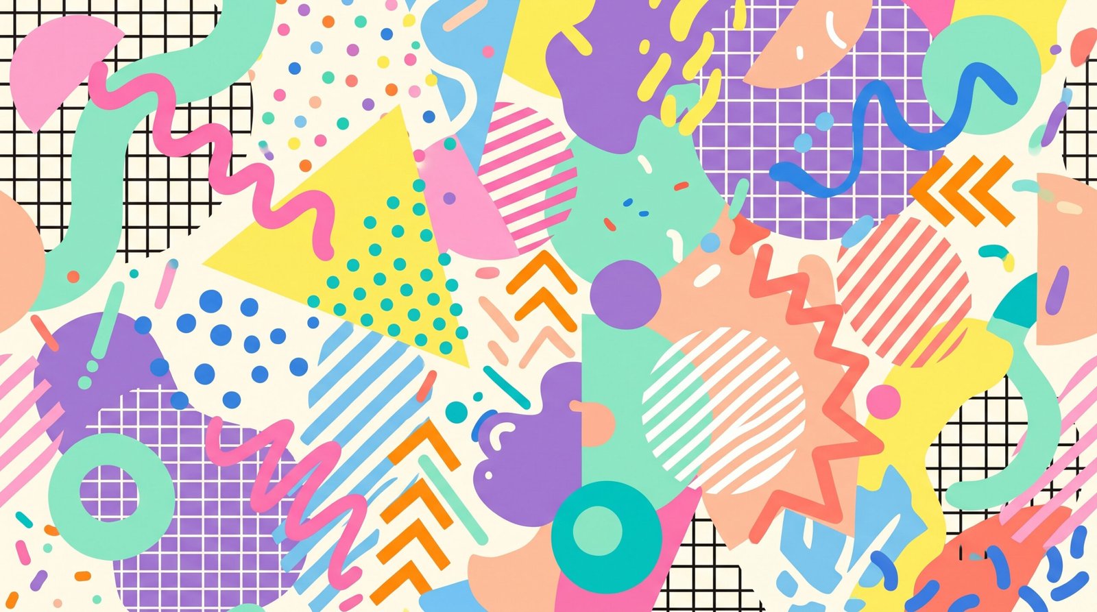Free Memphis Background HD Download – Retro Abstract Patterns for Projects