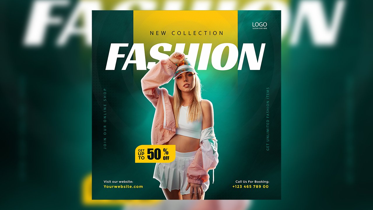 Fashion New Collection Social Media Instagram Post Template – PSD File Free Download