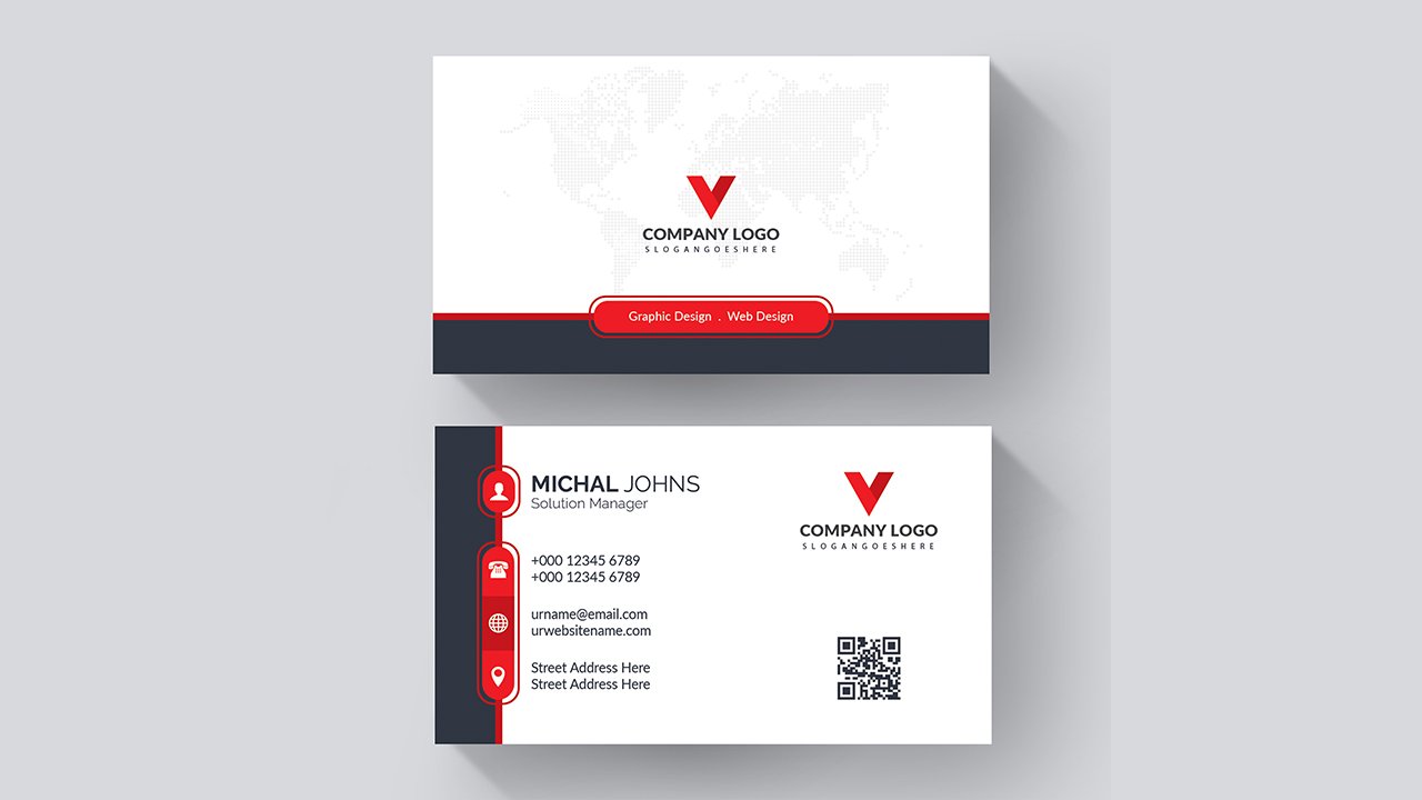Professional business card mockup - AI Free Download