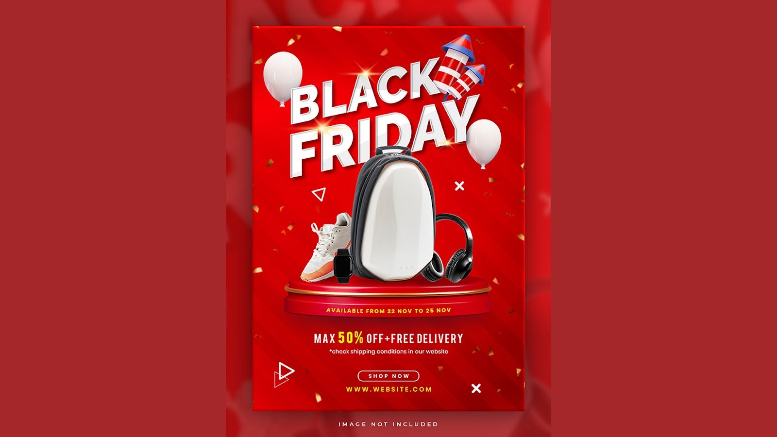 Black Friday sale flyer design Template - PSD Free Download