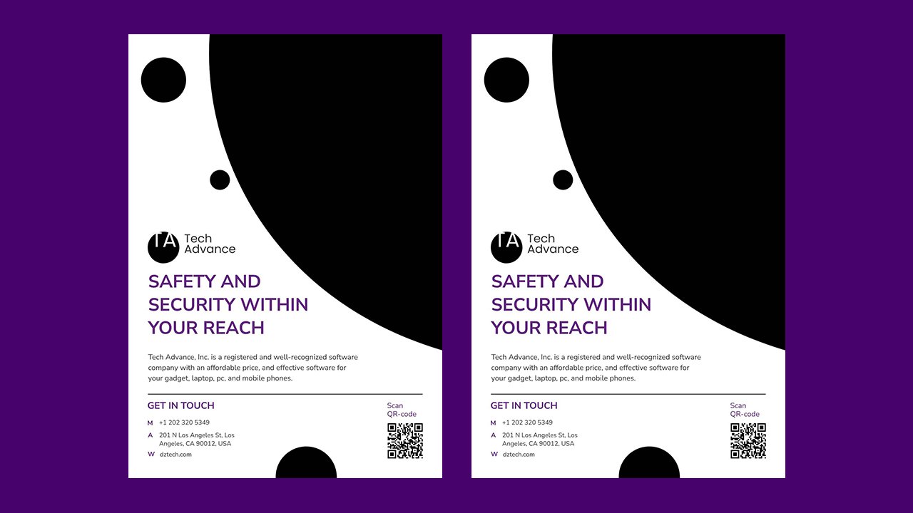 Modern Software Company Flyer A4 - Indesign Templates Free Download
